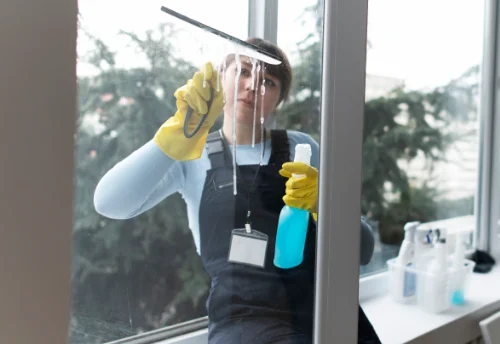 Nettoyage de vitres intérieures et extérieures à Perceneige